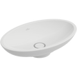 Villeroy & Boch Bathroom Sink Villeroy & Boch Loop & Friends Oval Surface-mounted Washbasin, 630 x 430 x 120mm, White Alpin - 51511001