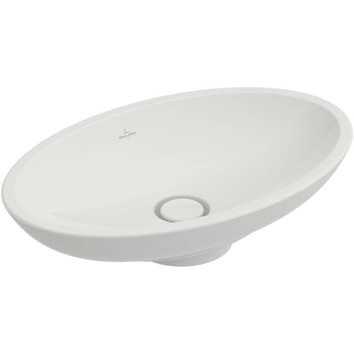 Villeroy & Boch Bathroom Sink Villeroy & Boch Loop & Friends Oval Surface-mounted Washbasin, 630 x 430 x 120mm, White Alpin - 51511001