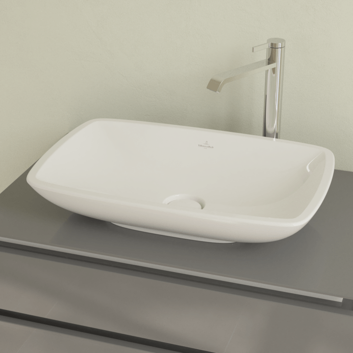 Villeroy & Boch Bathroom Sink Villeroy & Boch Loop & Friends Rectangular Surface-mounted washbasin, 585 x 380 x 110 mm, White Alpin - 51540001