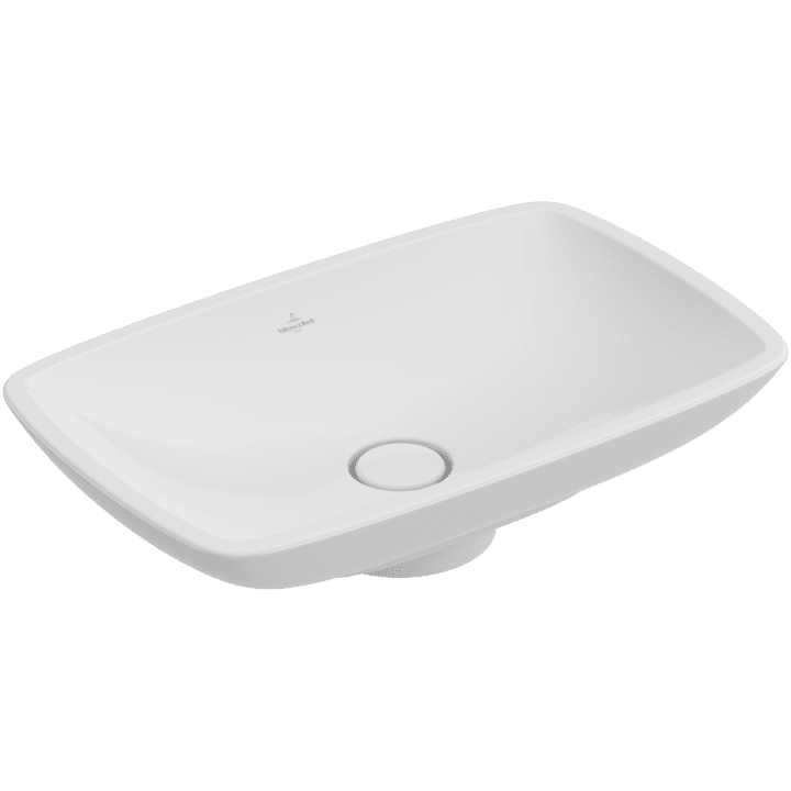 Villeroy & Boch Bathroom Sink Villeroy & Boch Loop & Friends Rectangular Surface-mounted washbasin, 585 x 380 x 110 mm, White Alpin - 51540001