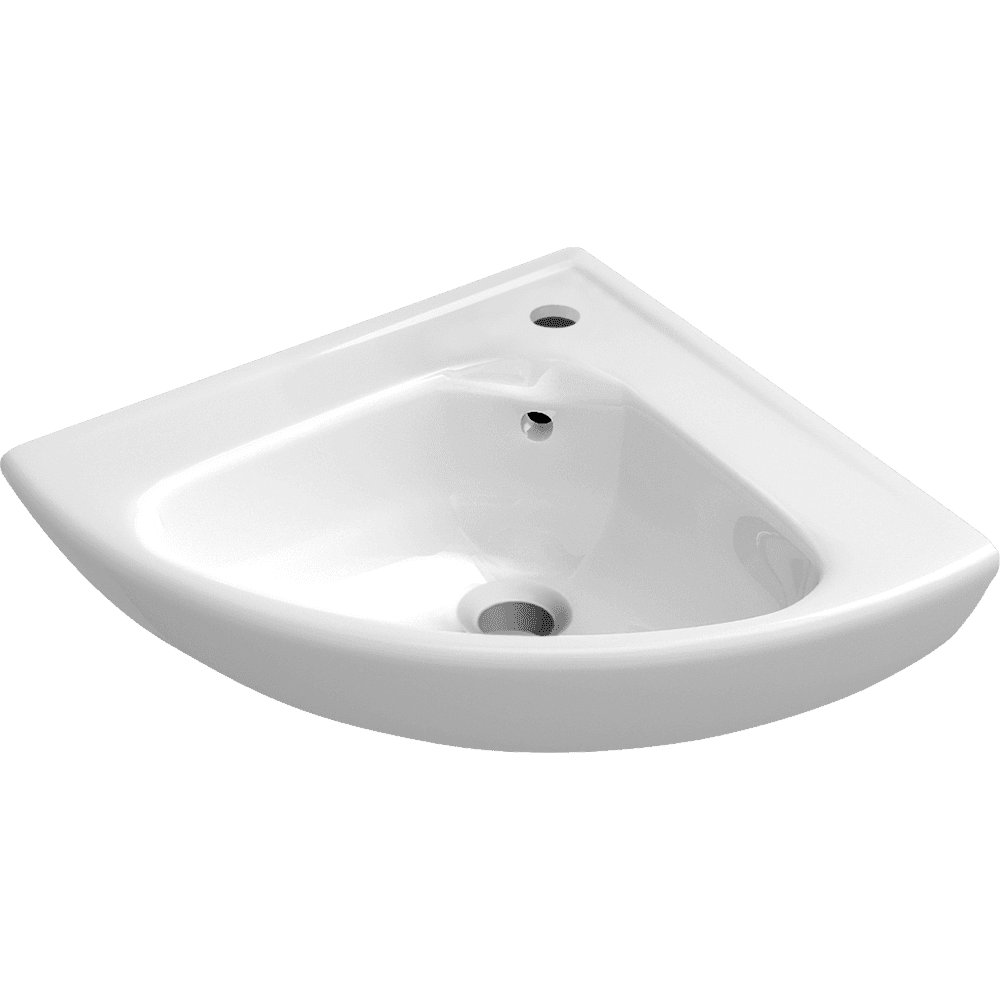 Villeroy & Boch Bathroom Sink Villeroy & Boch O.novo Corner Hand Washbasin Compact, 415 x 415 x 195 mm, White Alpin - 73274001