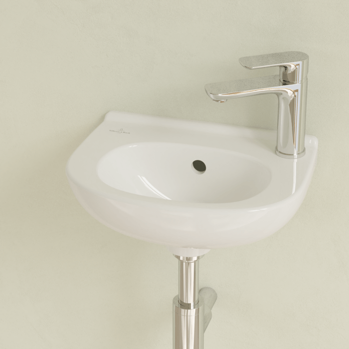 Villeroy & Boch Bathroom Sink Villeroy & Boch O.novo Hand Washbasin Compact, 360 x 270 x 160mm, White Alpin - 53603601