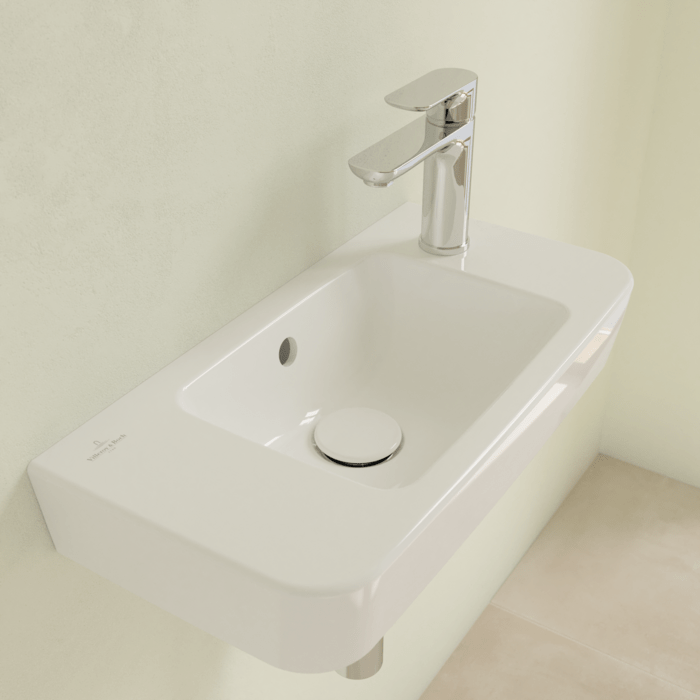 Villeroy & Boch Bathroom Sink Villeroy & Boch O.novo Hand Washbasin Compact, 500 x 250 x 145mm, White Alpin - 4342R501