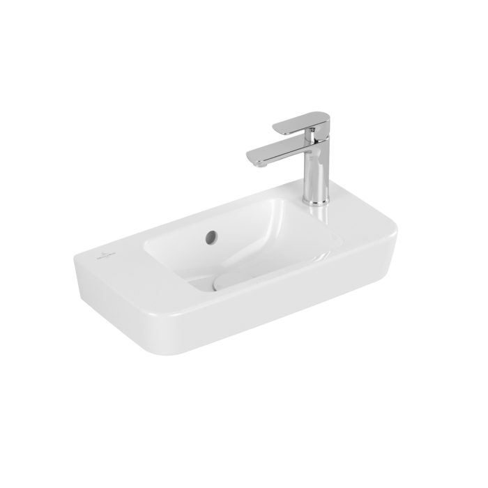 Villeroy & Boch Bathroom Sink Villeroy & Boch O.novo Hand Washbasin Compact, 500 x 250 x 145mm, White Alpin - 4342R501