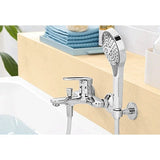 Villeroy & Boch Bathroom Faucet Villeroy & Boch O.novo Start Single-lever Bath & Shower Mixer 1/2", Chrome