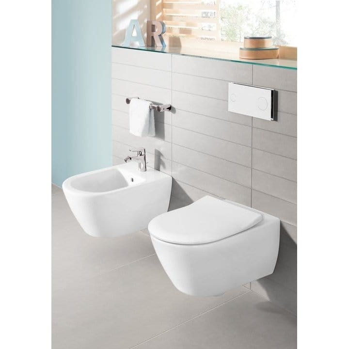 Villeroy & Boch Toilet & Urinal Villeroy & Boch Subway 2.0 Combi-Pack, Wall-mounted, with DirectFlush, White Alpin - 5614R201