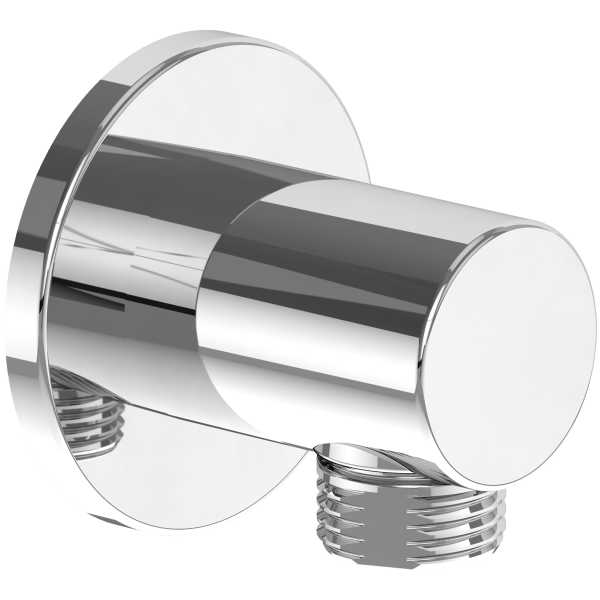 Villeroy & Boch Bathroom Accessories Villeroy & Boch Universal Showers Round Wall Outlet for Hose in Chrome