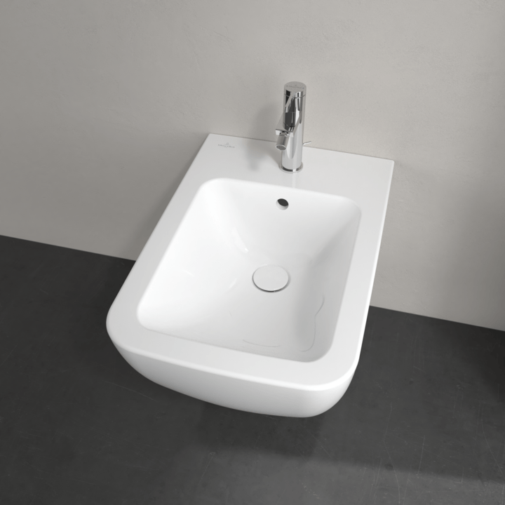 Villeroy & Boch Toilet & Urinal Villeroy & Boch Venticello Bidet, wall-mounted, 375 x 560 mm, White Alpin