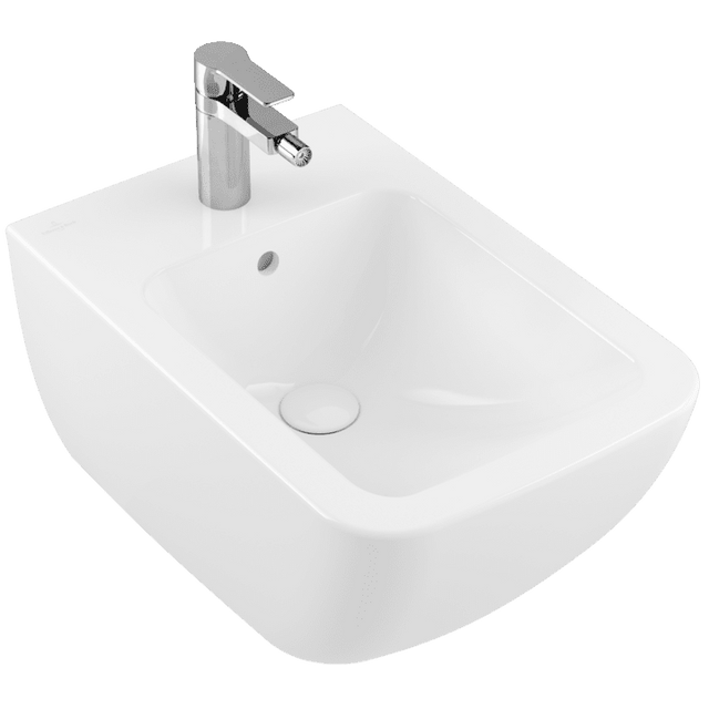 Villeroy & Boch Toilet & Urinal Villeroy & Boch Venticello Bidet, wall-mounted, 375 x 560 mm, White Alpin