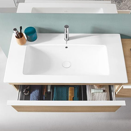 Villeroy & Boch Bathroom Vanity & Cabinets Villeroy & Boch Venticello Vanity Unit with Rectangular Countertop Basin, 800mm