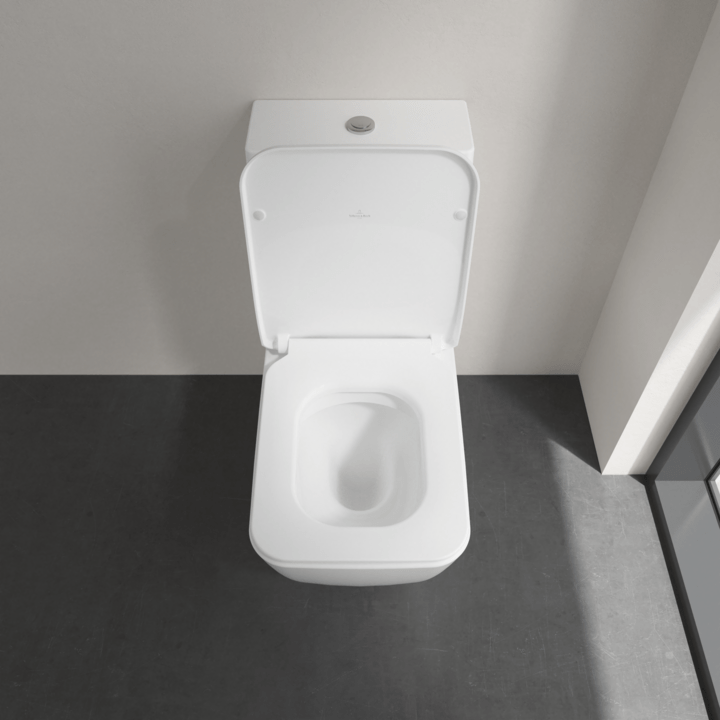 Villeroy & Boch Toilet & Urinal Villeroy & Boch Venticello Washdown Toilet for close-coupled WC-suite, Rimless, Floor-standing, with DirectFlush, White Alpin