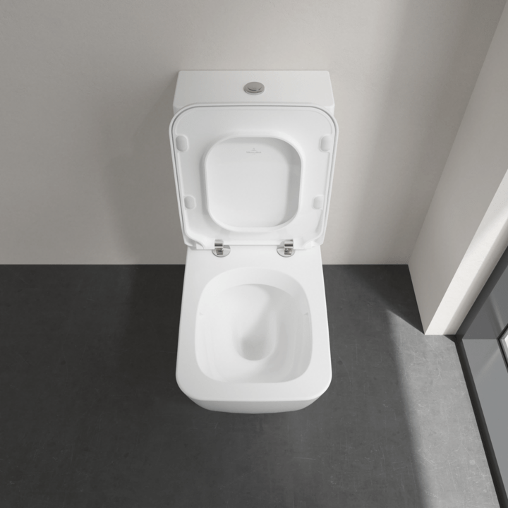 Villeroy & Boch Toilet & Urinal Villeroy & Boch Venticello Washdown Toilet for close-coupled WC-suite, Rimless, Floor-standing, with DirectFlush, White Alpin