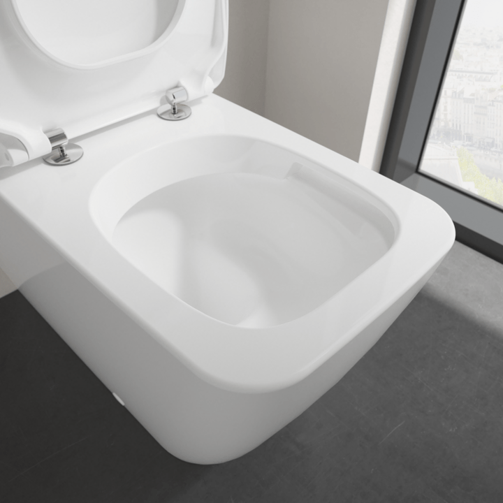 Villeroy & Boch Toilet & Urinal Villeroy & Boch Venticello Washdown Toilet for close-coupled WC-suite, Rimless, Floor-standing, with DirectFlush, White Alpin