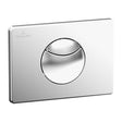 Villeroy & Boch Bathroom Accessories Villeroy & Boch ViConnect Round Brushed Chrome Dual Flush Plate - 92248569