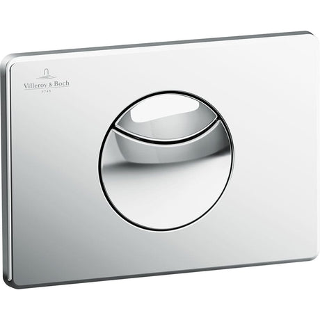 Villeroy & Boch Bathroom Accessories Villeroy & Boch ViConnect Round Chrome Dual Flush Plate - 92248561