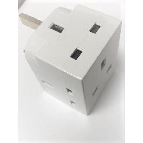 Volex Switches & Sockets Volex 13A 3-Way Multi Socket Plug Adapter