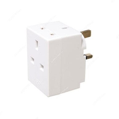 Volex Switches & Sockets Volex 13A 3-Way Multi Socket Plug Adapter