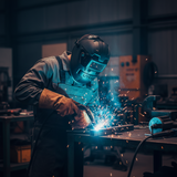 Ultimate Safety Pro Kit - Dyllu Welding Mask With Welding Glass, Dyllu XL Cut Resistance Gloves, 12 Pieces Dust Mask with Breath