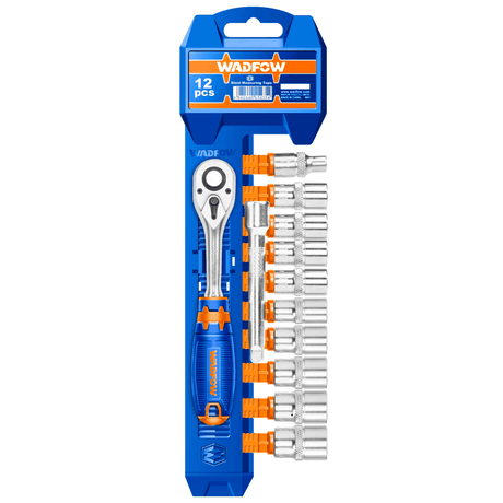 Wadfow Wrenches Wadfow 1/2" 12 Pieces Socket Set - WST2212