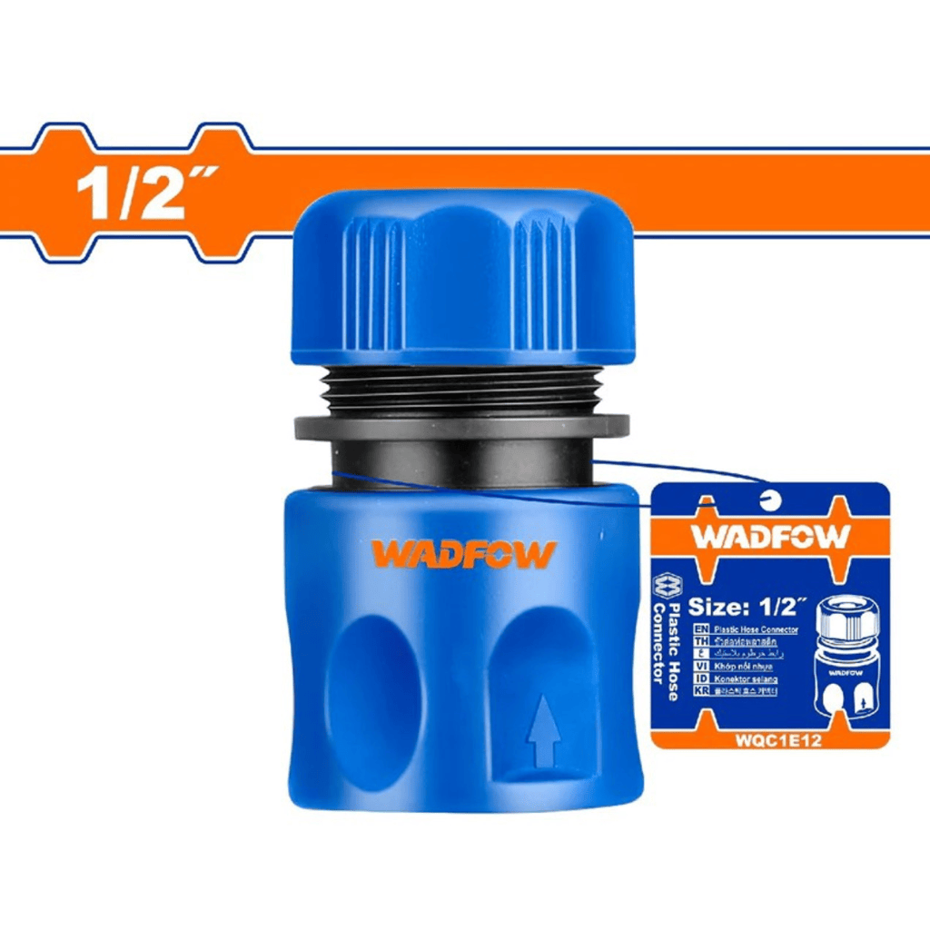 Wadfow Chuck Keys & Specialty Accessories Wadfow 1/2" Size Plastic Hose Quick Connector - WQC1E12