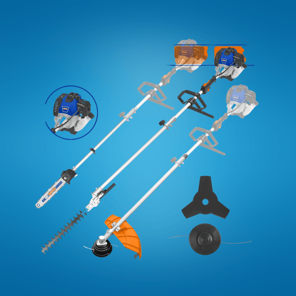 Wadfow Trimmer Wadfow  1.4kW 4-in-1 Gasoline Hedge Trimmer Multi Tool - WGM4552