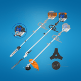 Wadfow Trimmer Wadfow  1.4kW 4-in-1 Gasoline Hedge Trimmer Multi Tool - WGM4552