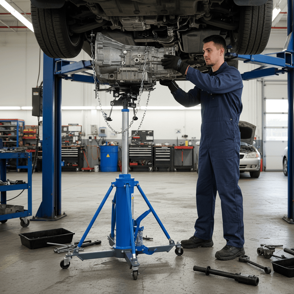 Wadfow Lifting & Workshop Equipment Wadfow 1-Ton Heavy-Duty Hydraulic Transmission Jack - WHJ4Q10
