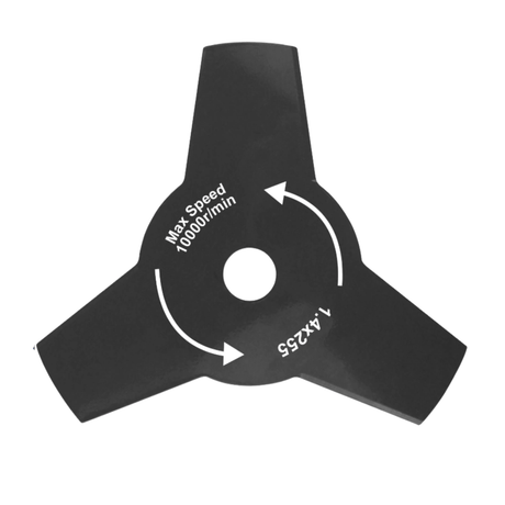 Wadfow Brush Cutter Cutting Blade Wadfow 10" 3-Tooth Brush Cutter Blade for Gasoline Grass Trimmers & Brush Cutters - WDLP0501