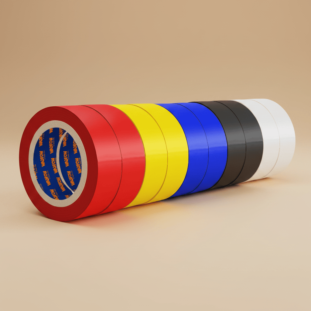 Wadfow Power Management & Protection Wadfow 10-Piece Multicolor PVC Electrical Insulation Tape Set 10m - WPN1023