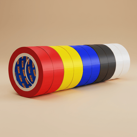 Wadfow Power Management & Protection Wadfow 10-Piece Multicolor PVC Electrical Insulation Tape Set 10m - WPN1023
