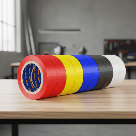 Wadfow Power Management & Protection Wadfow 10-Piece Multicolor PVC Electrical Insulation Tape Set 10m - WPN1023