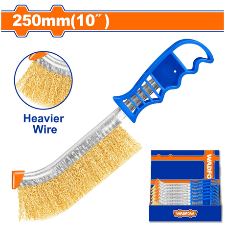 Wadfow Wire Wheels & Brushes Wadfow 10" Steel Wire Brush - WBH1101