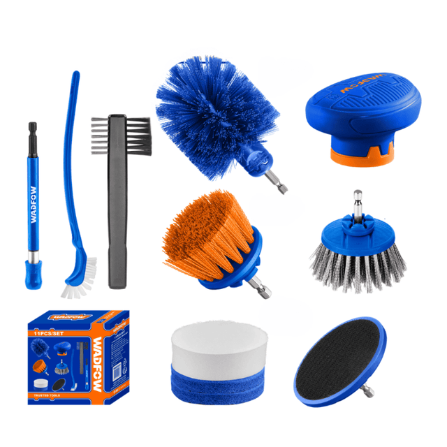 Wadfow Cleaning Equipment Accessories Wadfow 11-Piece Cleaning Brush Set - WND5511