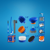 Wadfow Cleaning Equipment Accessories Wadfow 11-Piece Cleaning Brush Set - WND5511