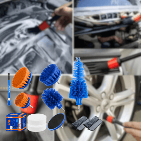 Wadfow Cleaning Equipment Accessories Wadfow 11-Piece Cleaning Brush Set -  WND5515