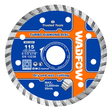 Wadfow Grinding & Cutting Wheels Wadfow 115x22.2mm Turbo Diamond Cutting Disc - WDC3K02