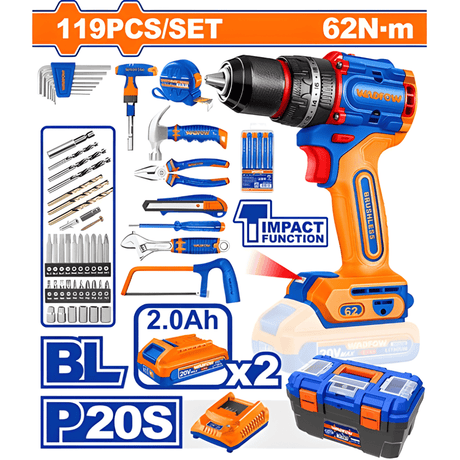 Wadfow Tool Set Wadfow 119-Piece Tools Set - WDT4B119