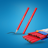 Wadfow Tape Measure Wadfow 12-Piece Carpenter Pencil - WMQ1512