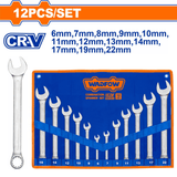 Wadfow Wrenches Wadfow 12-Piece Combination Spanner Set  6-22mm  -  WSP1M12