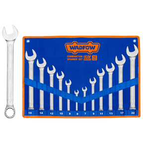 Wadfow Wrenches Wadfow 12-Piece Combination Spanner Set  6-22mm  -  WSP1M12