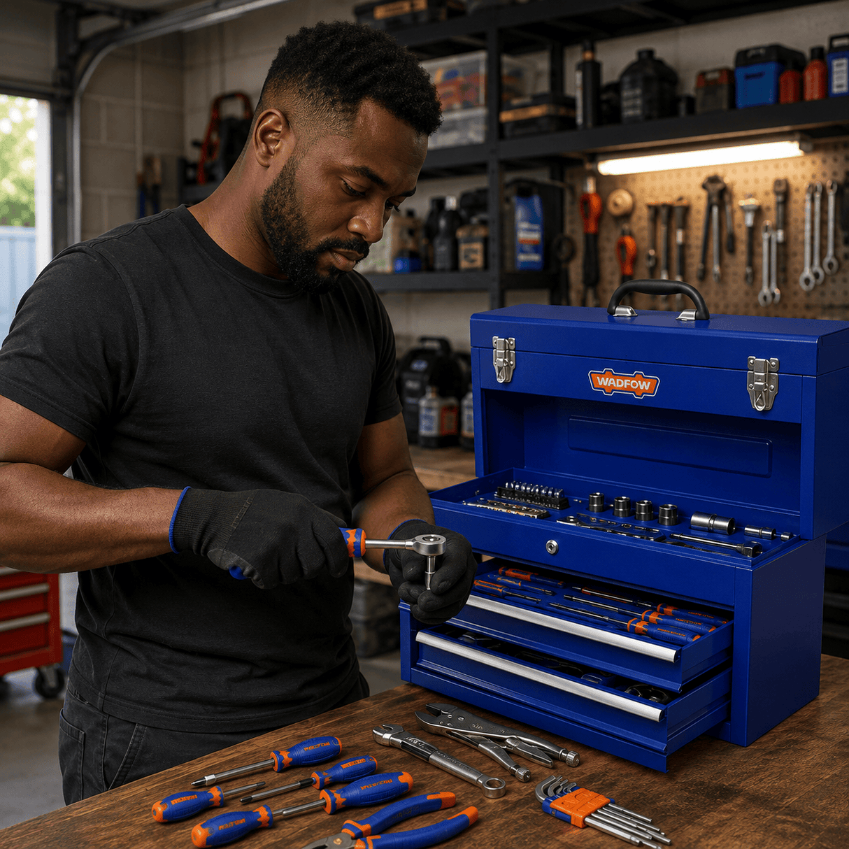 Wadfow Tool Chests & Cabinets Wadfow 120 Pieces Tools Chest Set - WHS3120