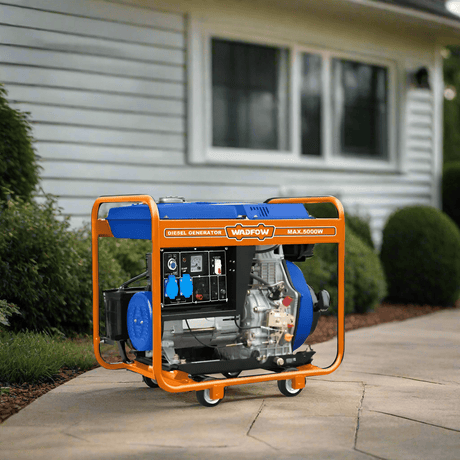 Wadfow Welding, Generator & Construction Equipment Wadfow 12V Diesel Generator 9.0HP - WDG1A50