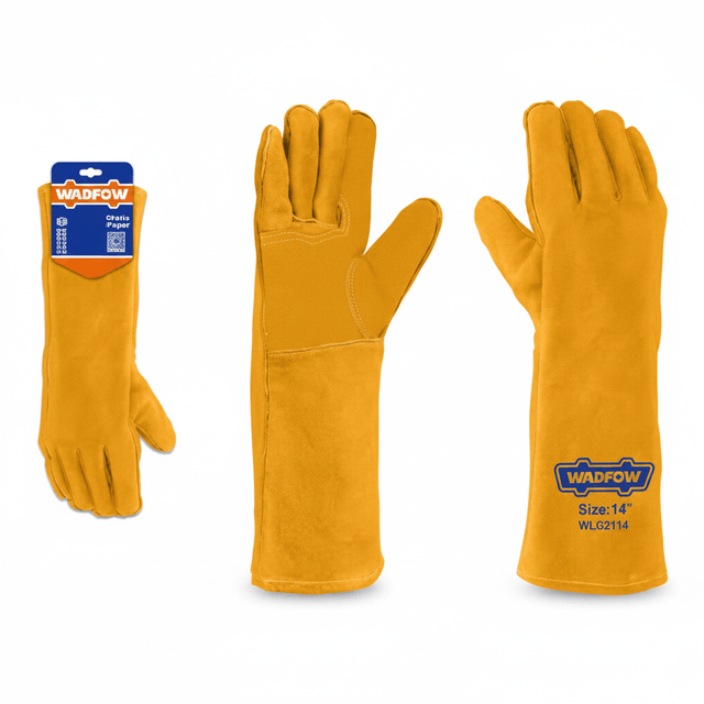 Wadfow Work Gloves Wadfow 14" Cowhide Leather Welding Gloves - WLG2114