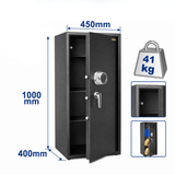 Wadfow Tool Chests & Cabinets Wadfow 144L Heavy-Duty Electronic Safe - WEB1510