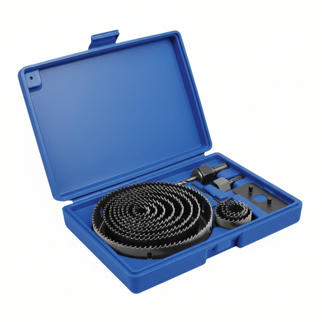 Wadfow Hole Saws & Cores Wadfow 16 Pieces Carbon Steel Hole Saw Set - WKJ4416