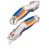 Wadfow Multi Tools & Knives Wadfow 172mm Aluminium Utility Knife with 5 Spare Blades - WSK6418