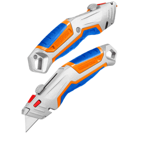 Wadfow Multi Tools & Knives Wadfow 172mm Aluminium Utility Knife with 5 Spare Blades - WSK6418