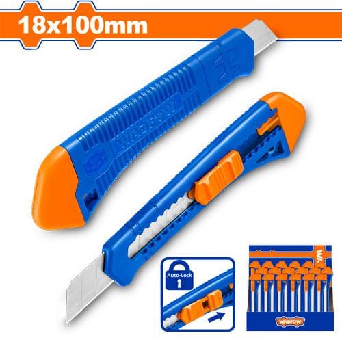 Wadfow Multi Tools & Knives Wadfow 18mmx100mm Snap-off Blade Knife - WSK2913