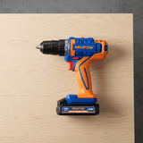 Wadfow Drill Wadfow 18V Brushless Cordless Drill 35Nm with 1.5Ah Battery - WCDP1825