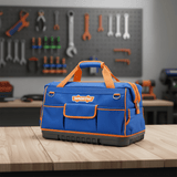 Wadfow Tool Boxes Bags & Belts Wadfow 19" Heavy-Duty Tool Bag with Reinforced PP Plastic Base - WTG3120